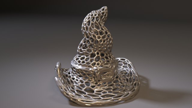 hat halloween voronoi Modello di stampa 3D .c4d .max .obj .3ds .fbx .stl .blend