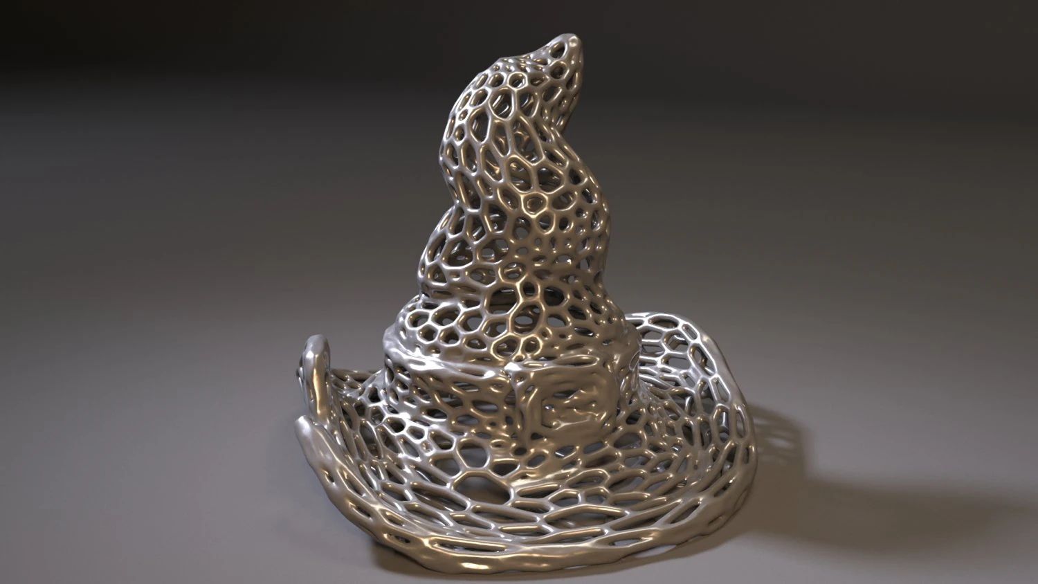 hat halloween voronoi 3D Print Model .c4d .max .obj .3ds .fbx .stl .blend 