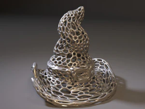 cappello halloween voronoi Modello di stampa 3D