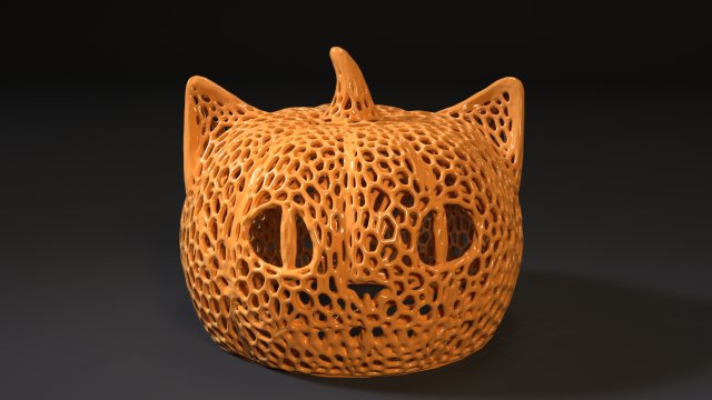 cheshire halloween voronoi Model Cetak 3D .c4d .max .obj .3ds .fbx .stl .blend