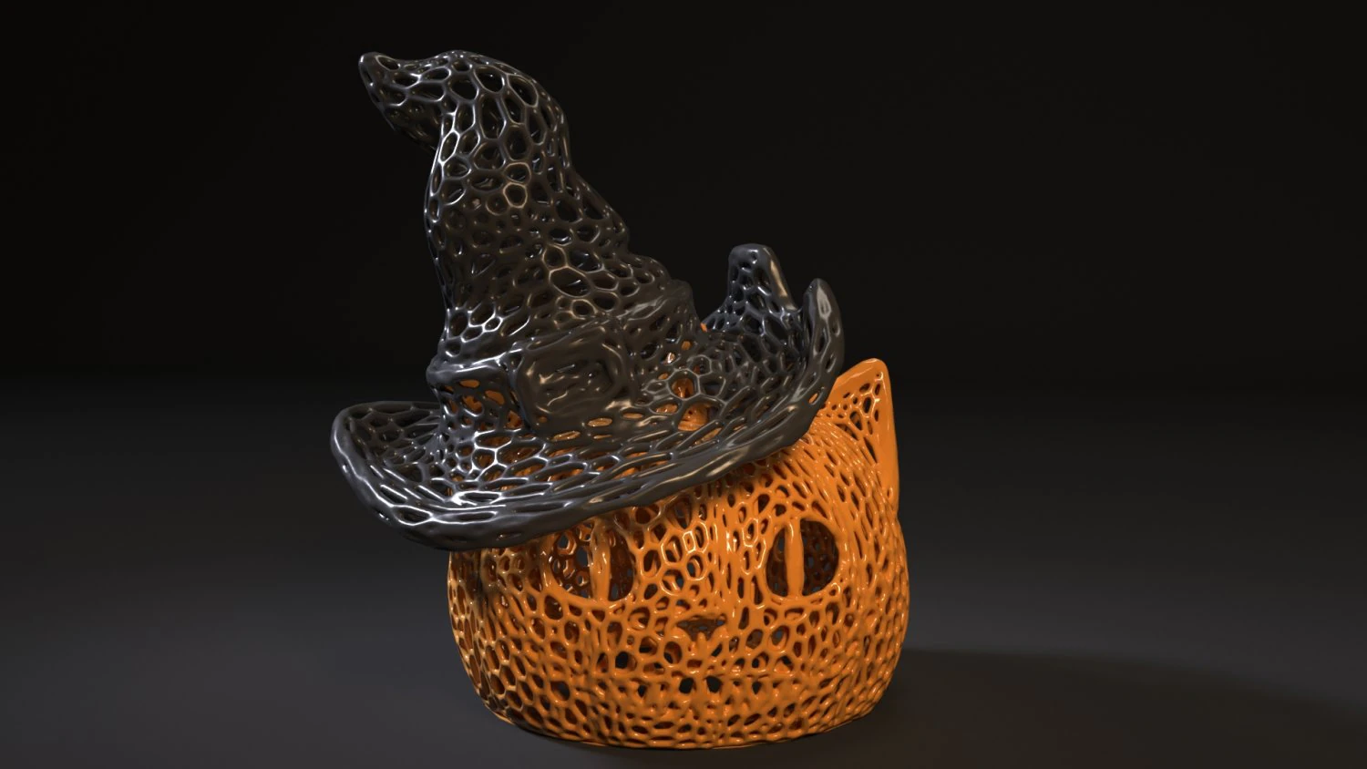 cheshire in a hat 3D Print Model .c4d .max .obj .3ds .fbx .stl .blend 