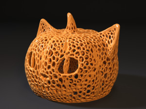cheshire in a hat Model Cetak 3D