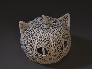 cheshire in a hat Model Cetak 3D