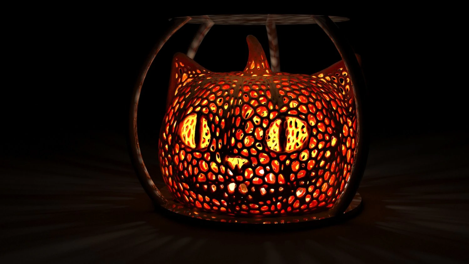 cheshire cat halloween lamp 3D Print Model .c4d .max .obj .3ds .fbx .stl .blend 