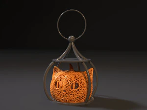 cheshire cat halloween lamp 3D Print Model