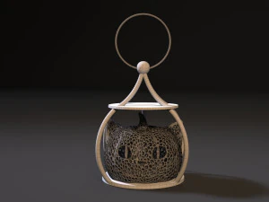 cheshire cat halloween lamp 3D Print Model