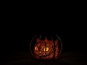 cheshire cat halloween lamp 3D Print Model