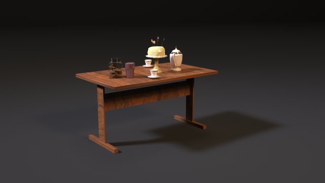 ussr table Model 3D .c4d .max .obj .3ds .fbx .stl .blend 