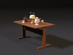 ussr table Model 3D