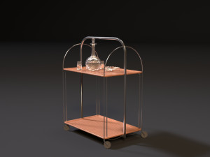 ussr food trolley 3D Model