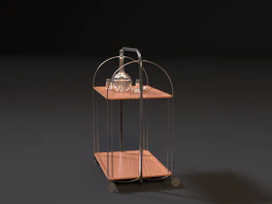 ussr food trolley 3D Model