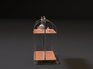 ussr food trolley 3D 模型