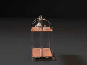ussr food trolley 3D Model