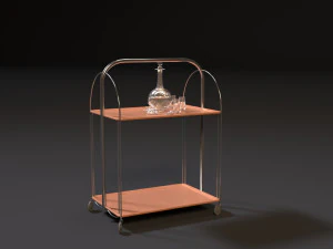 ussr food trolley 3D Model