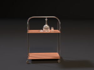 ussr food trolley 3D 模型