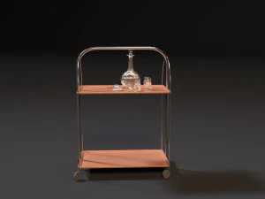 ussr food trolley 3D Model