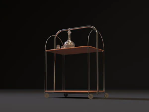 ussr food trolley 3D Model