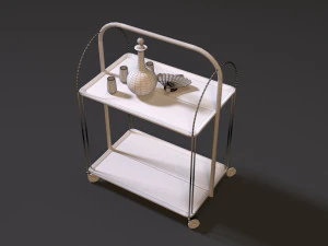 ussr food trolley 3D Model