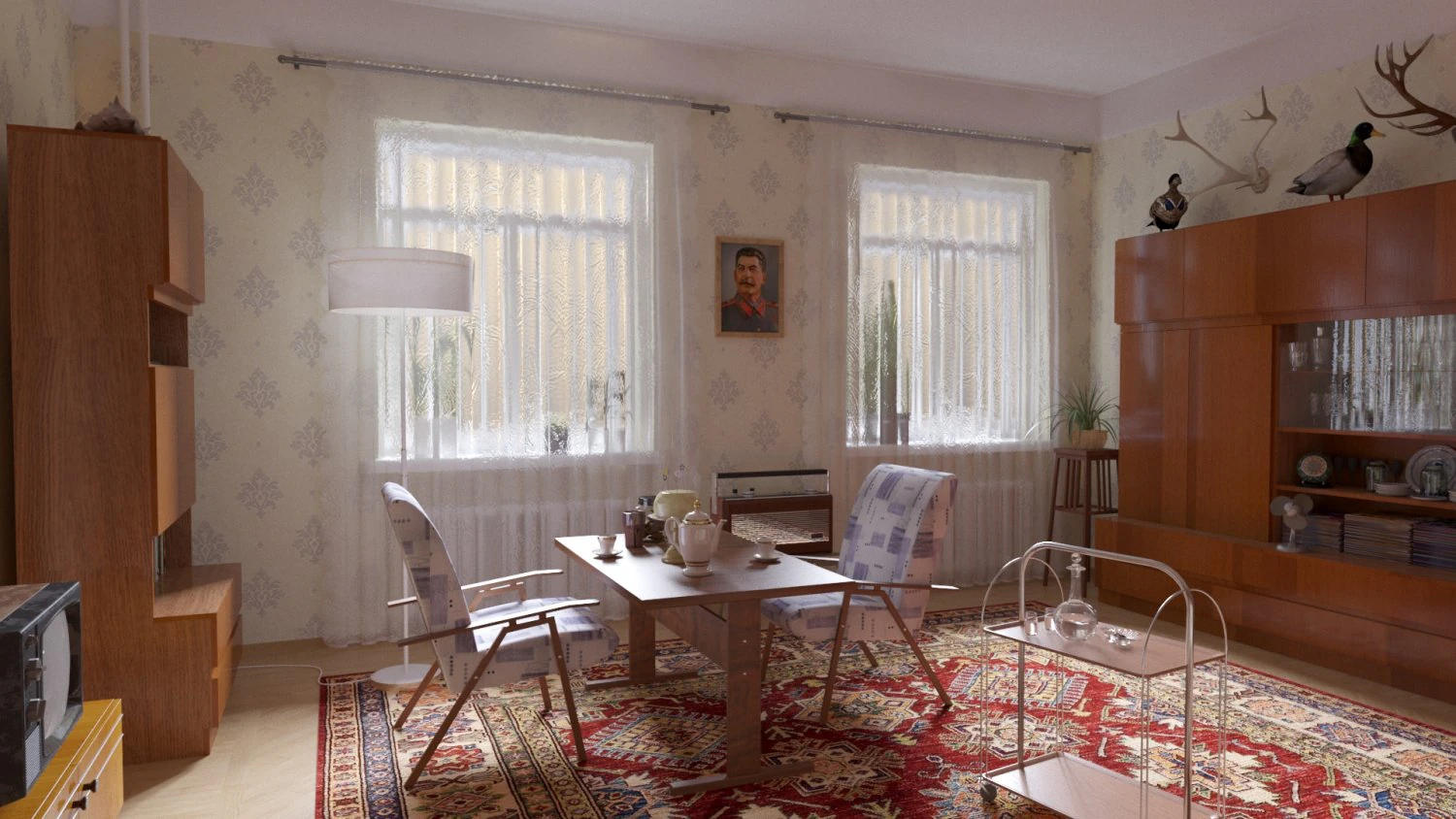 ussr interior 3D Model .c4d .max .obj .3ds .fbx .stl .blend 