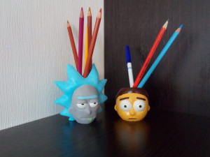 rick and morty organizer planter 3D 프린트 모델