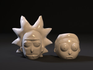 rick and morty organizer planter 3D 프린트 모델