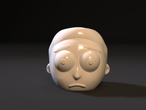 rick and morty organizer planter 3D 프린트 모델