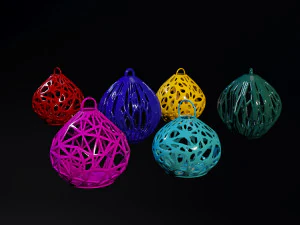 圣诞球一套 3D 打印模型