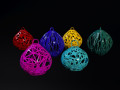 Set of christmas balls 3D Model