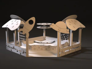 playground sandbox 3D Model