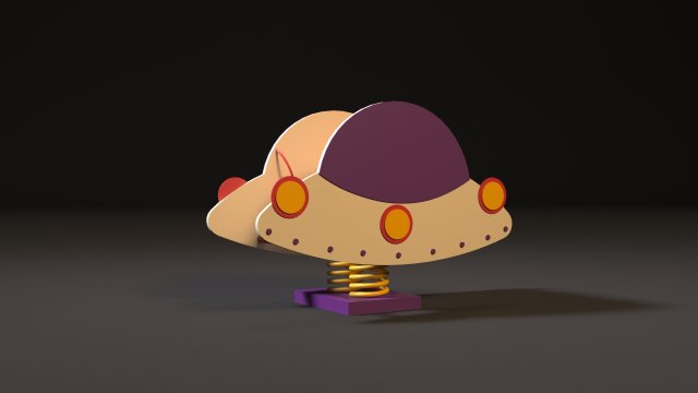 rocking chair ufo 3D Model .c4d .max .obj .3ds .fbx .stl .blend