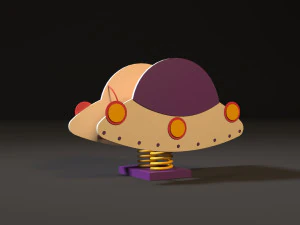 ロッキングチェアUFO 3Dモデル