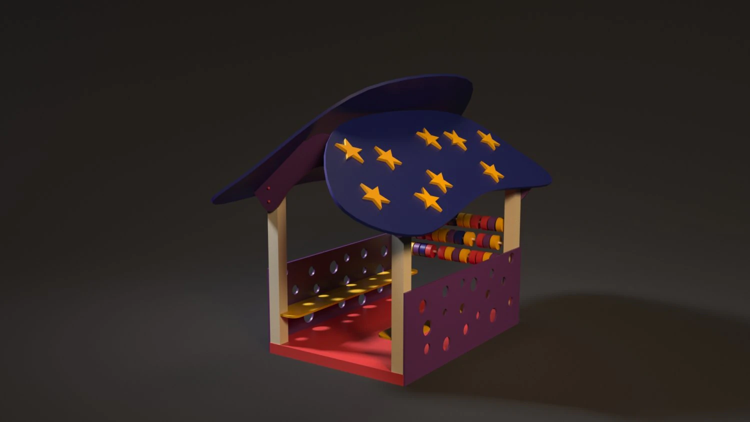 childrens playhouse 3D Model .c4d .max .obj .3ds .fbx .stl .blend 