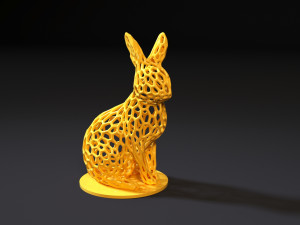 rabbit voronoi 3D Print Model