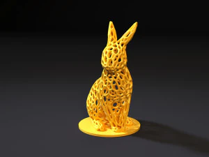 rabbit voronoi 3D Print Model