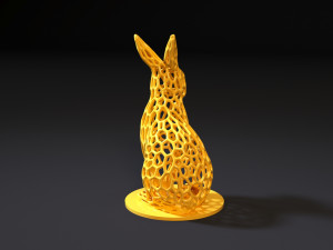 rabbit voronoi Model do druku 3D