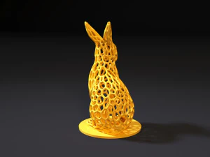 rabbit voronoi 3D Print Model