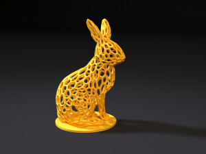 rabbit voronoi Model do druku 3D