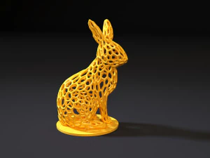 rabbit voronoi 3D Print Model