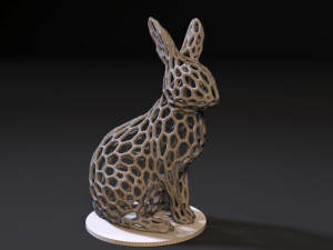 rabbit voronoi Model do druku 3D