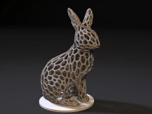 rabbit voronoi 3D Print Model