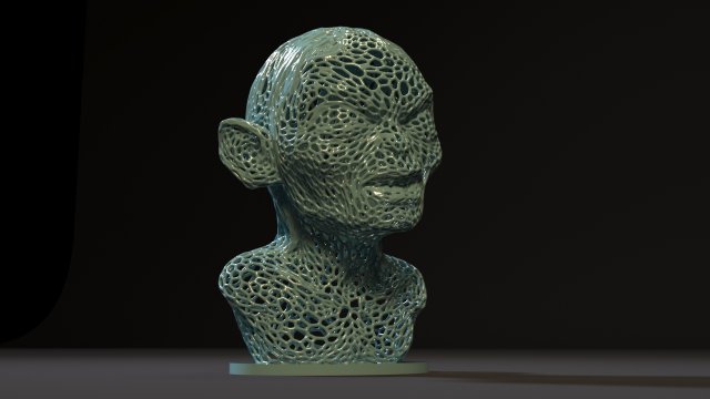golum Modelo de Impressão 3D .c4d .max .obj .3ds .fbx .stl .blend 