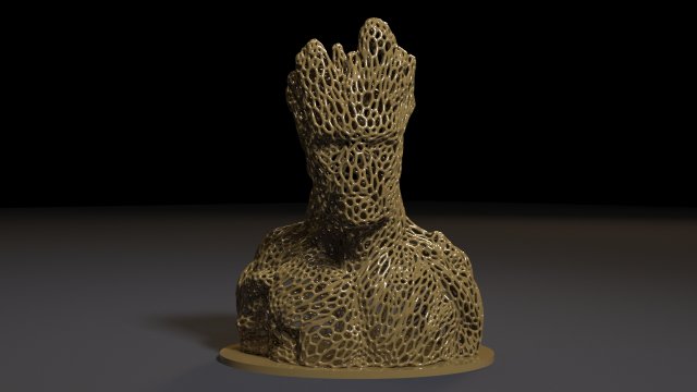 groot Model Cetak 3D .c4d .max .obj .3ds .fbx .stl .blend 