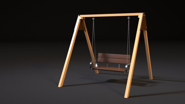 swing bench Modello 3D .c4d .max .obj .3ds .fbx .stl .blend 