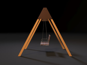 swing bench Modello 3D