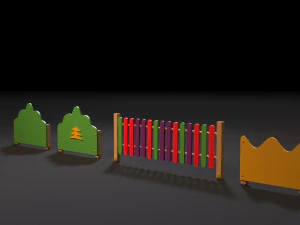 playground fencing 3D Model