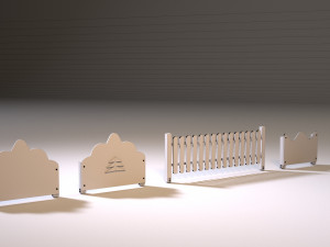 playground fencing 3D 모델