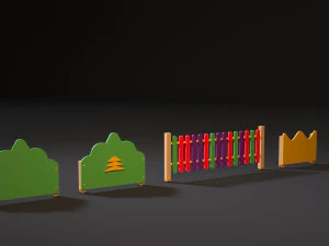 playground fencing 3D Model