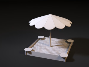 sandbox umbrella 3D Model