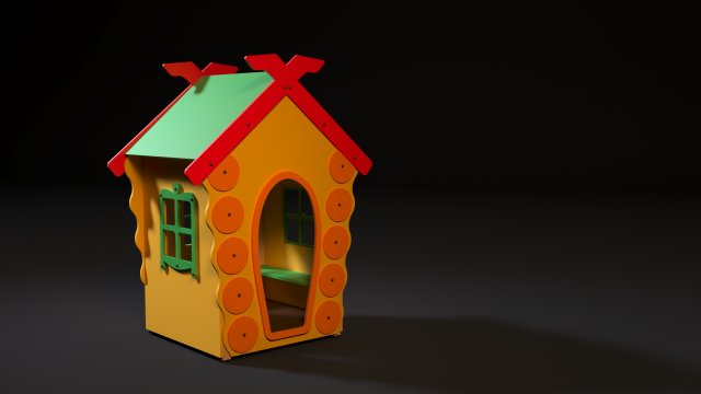 childrens game lodge 3D Model .c4d .max .obj .3ds .fbx .stl .blend 