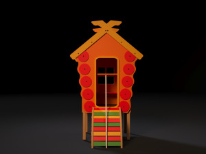 game house on legs 3D-Modell